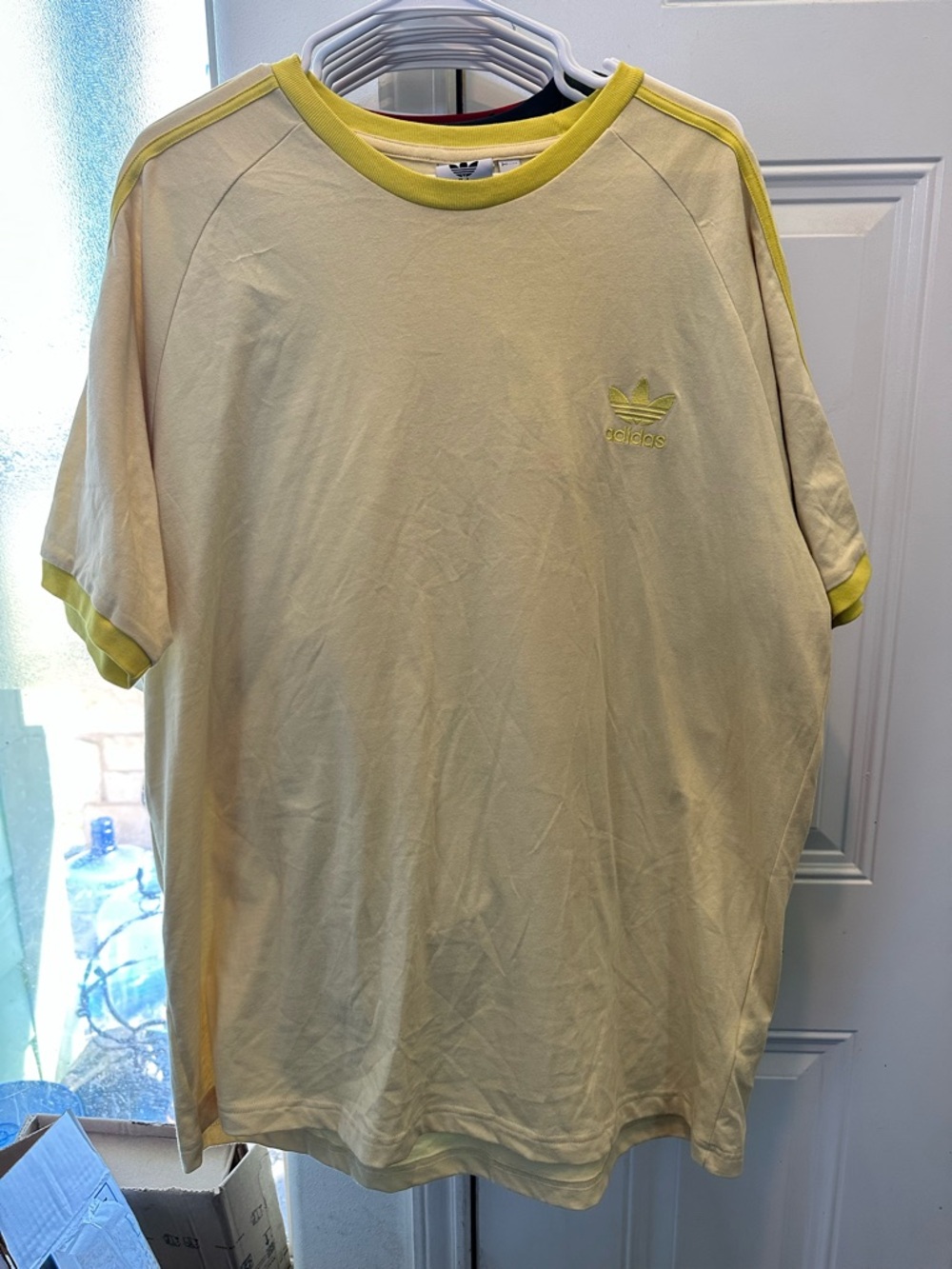 adidas Originals Men's Adicolor Classics 3-Stripes Tee Powder Yellow